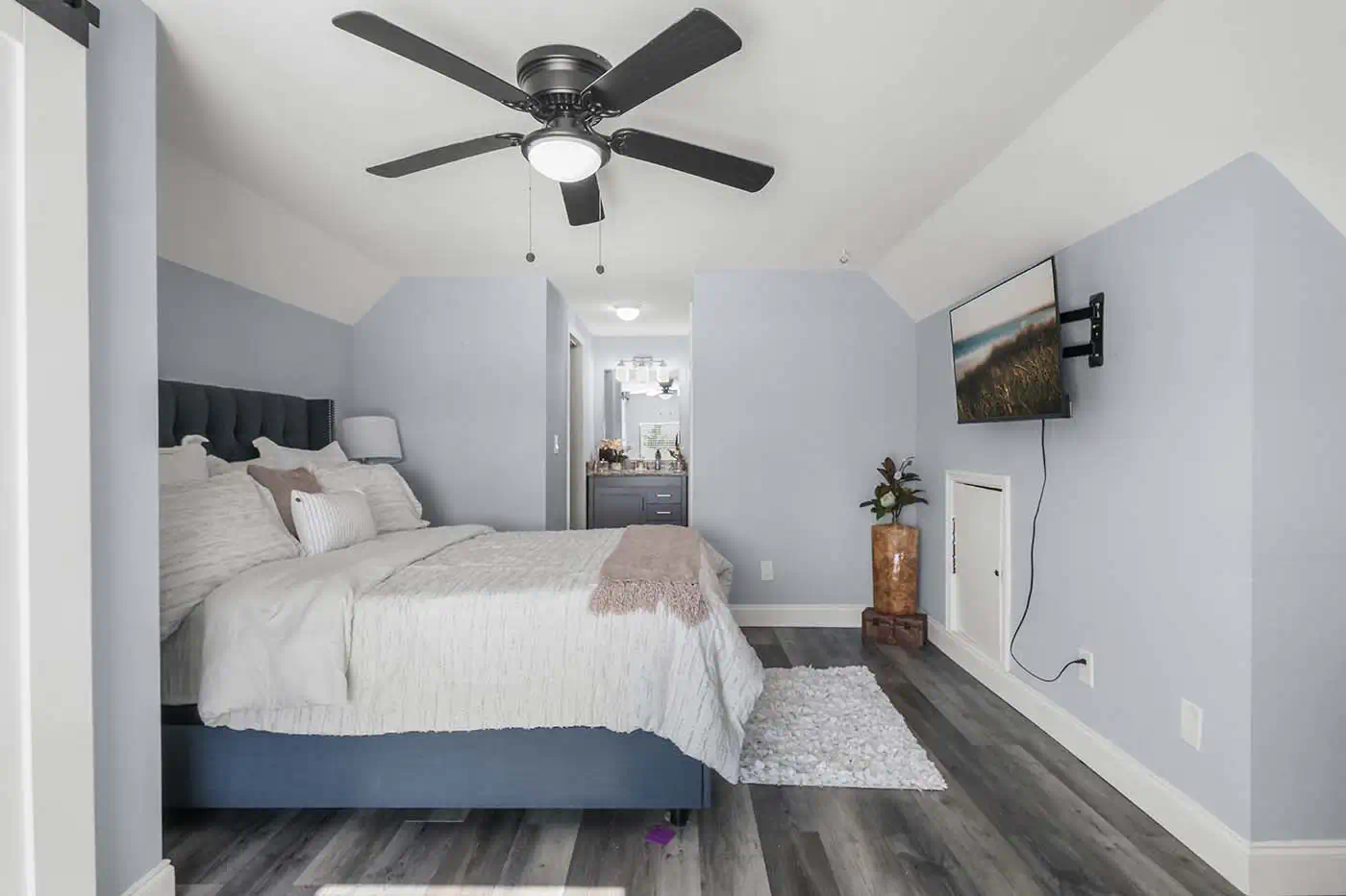 Bedroom in Fort Myers FL home for sale at 17495 Ellie Dr with natural light